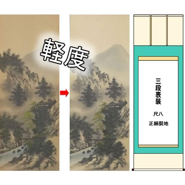 掛け軸 軽度の修理修復 尺八サイズまで 正絹裂地 三段表装 Www Unipymes Com