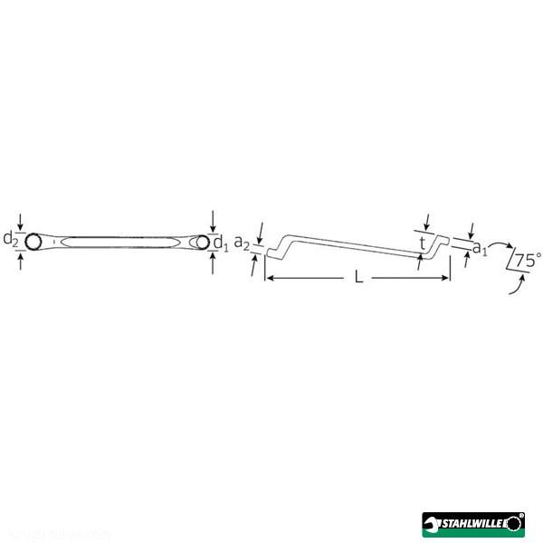 スタビレー 20A-11/16X13/16 メガネレンチ 75° (41443842 スタビレー 20A-11/16X13/16 メガネレンチ 75° (41443842