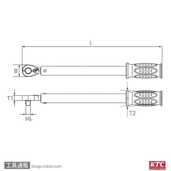 KTC GW200-04T (12.7SQ)プレロック型トルクレンチ｜kougu-tuhan｜07