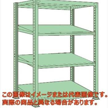 傾斜棚（１５０ｋｇ／段・単体・Ｈ１８００ｍｍ・４段タイプ）　ＭＳＫＴ１８０９Ｌ０４Ｔ【代引不可・配送日時指定不可・個人宅不可】