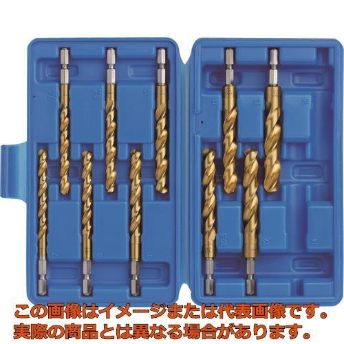 ＴＯＰ　六角シャンクコバルトドリル（チタンコーティング）　セット