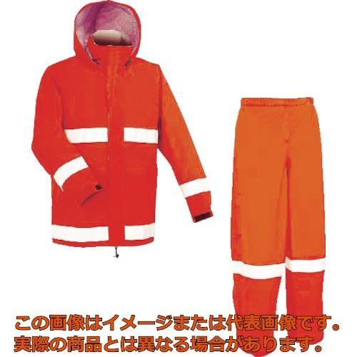 前垣 AP700レインスーツ(反射付) レスキューオレンジ LLサイズ AP700R.ORLL【送料無料】 前垣 AP700レインスーツ（反射付） レスキューオレンジ LL