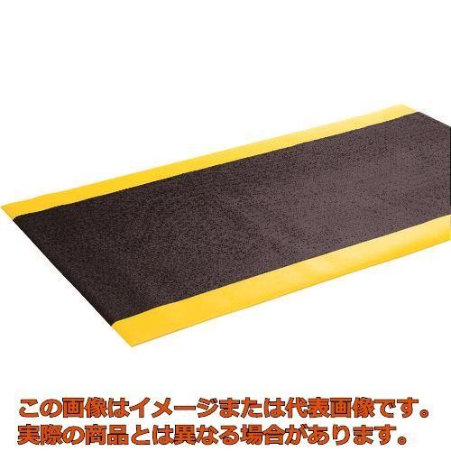 【代引不可・配送日時指定不可】コンドル　疲労軽減マット　ケアソフト　セーフライン　＃１５　幅９１０ｍｍ×長さ１５２０ｍｍ　黒／黄