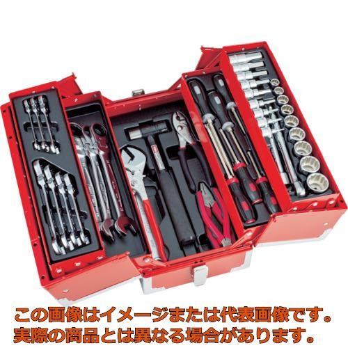 【代引不可・配送日時指定不可】ＴＯＮＥ　ツールセット　差込角１２．７ｍｍ　５２点セット