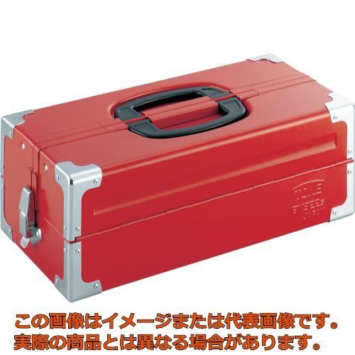 ＴＯＮＥ　ツールケース（メタル）　Ｖ形２段式　４３３Ｘ２２０Ｘ１６０ｍｍ　レッド
