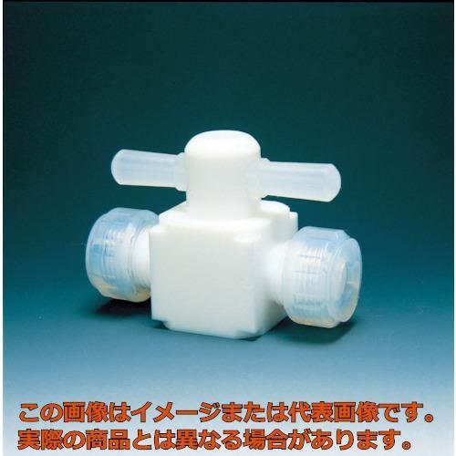 フロンケミカル　フッ素樹脂（ＰＴＦＥ）二方バルブ圧入型　１２φ