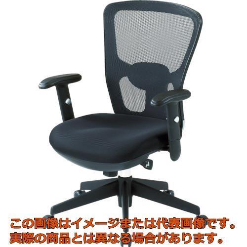 【代引不可・配送日時指定不可】ＴＲＵＳＣＯ　オフィスチェアＭＣ−５Ａ　背面メッシュタイプ肘付