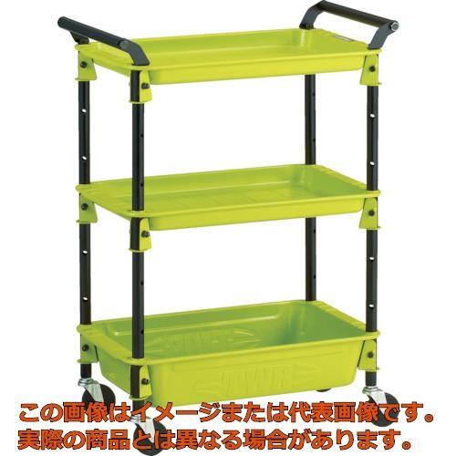 ＴＲＵＳＣＯ　ツールワゴンロイヤル５８６×３２０×８３３深２浅１　黄緑