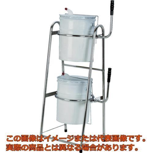 【代引不可・配送日時指定不可】ＭＥＣＨＡＮＩＣＳ　ステンレスペール缶スタンド　二段式