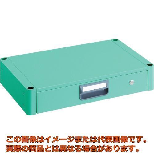 ＴＲＵＳＣＯ　ツールワゴン　フェニックスワゴン　薄型１段引出　６００Ｘ４００　ヤンググリーン