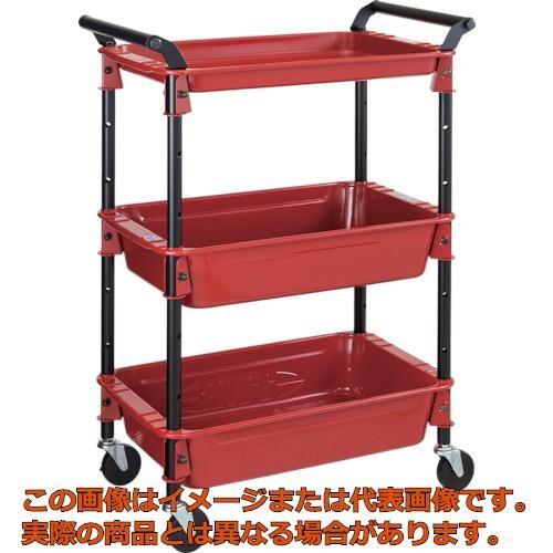 ＴＲＵＳＣＯ　ツールワゴンロイヤル　５８６Ｘ３２０Ｘ８３３　深２浅１　赤