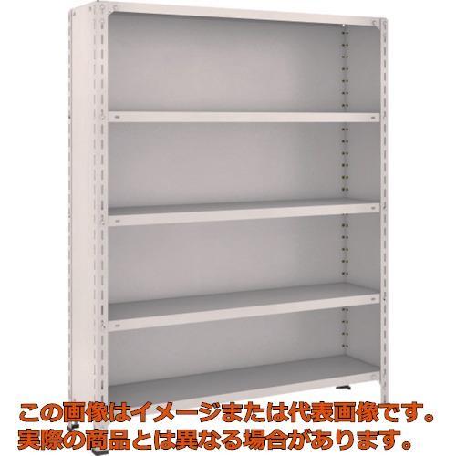 ＴＲＵＳＣＯ　スチールラック　軽量棚背板・側板付　Ｗ１２００ＸＤ３００Ｘ１５００　５段　ネオグレー
