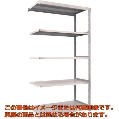 ＴＲＵＳＣＯ　スチールラック　Ｍ２型軽中量棚　１１６０Ｘ６００ＸＨ２１００　５段　連結　ネオグレー