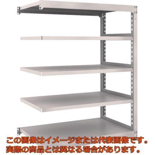 ＴＲＵＳＣＯ　スチールラック　Ｍ３型　Ｗ１２００×Ｄ７２１×Ｈ１５００　５段　連結　ネオグレー