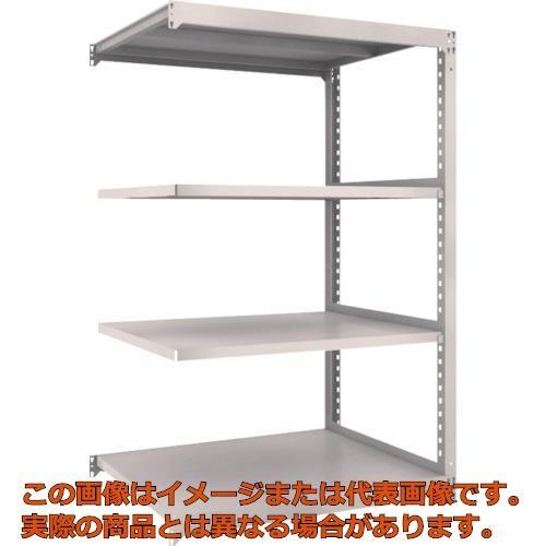 ＴＲＵＳＣＯ　スチールラック　Ｍ３型　Ｗ１２００×Ｄ９２１×Ｈ１８００　４段　連結　ネオグレー