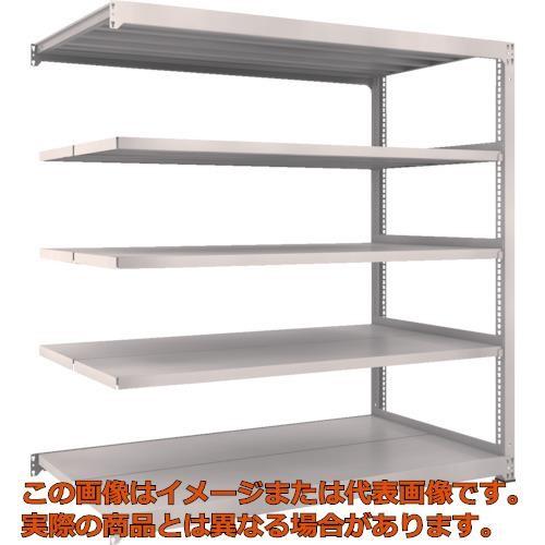 ＴＲＵＳＣＯ　スチールラック　Ｍ５型　Ｗ１８００×Ｄ９２１×Ｈ１８００　５段　連結　ネオグレー