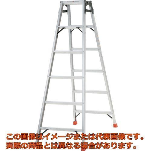 【代引不可・配送日時指定不可】ＴＲＵＳＣＯ　はしご兼用脚立　アルミ合金製・脚カバー付　高さ１．６９ｍ