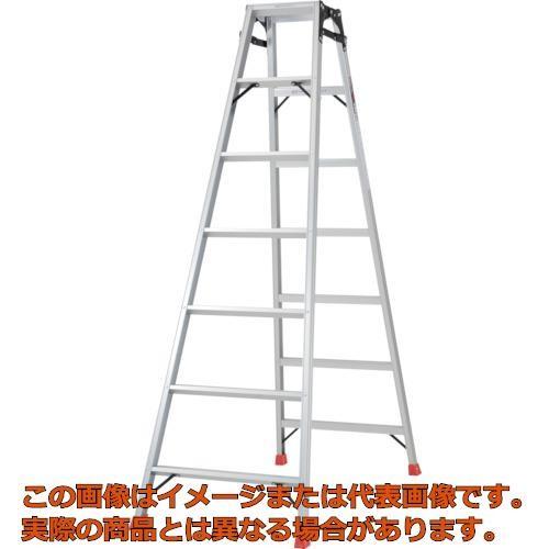 【代引不可・配送日時指定不可】ＴＲＵＳＣＯ　はしご兼用脚立　アルミ合金製・脚カバー付　高さ１．９８ｍ