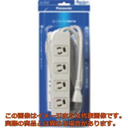 Ｐａｎａｓｏｎｉｃ　ＯＡタップ　接地１５Ａ抜け止め形　４個口　５ｍコード付　グレー｜kougubako