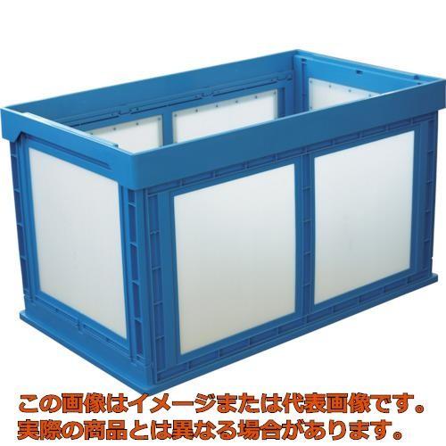 ＫＵＮＩＭＯＲＩ　プラスチック折畳みコンテナ　パタコン　Ｎ−１８０　ブルー｜kougubako