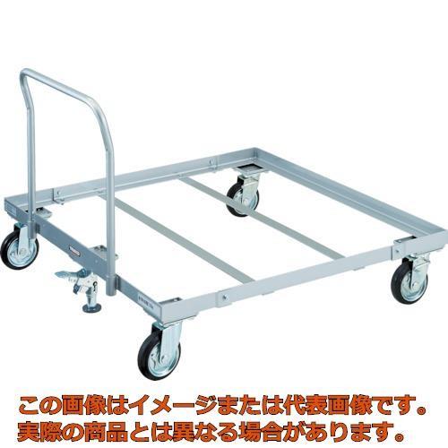 【代引不可・配送日時指定不可】ＴＲＵＳＣＯ　パレット台車　１２００ｘ１０００　ハンドル付　Ｓ付