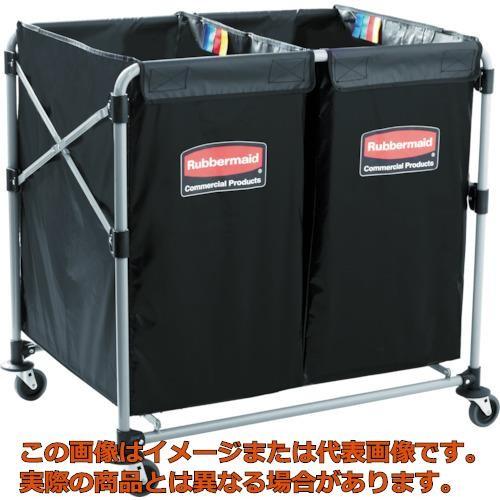 【代引不可・配送日時指定不可】エレクター　Ｘカート　ダブルタイプ　ブラック