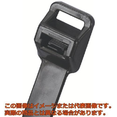 パンドウイット　リリースタイ　取り外し可能ナイロン結束バンド　耐候性黒　１００本