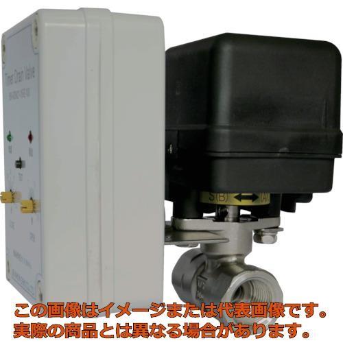 【代引不可・配達日・配達時間帯指定不可】日本精器　電動ボールバルブ式タイマードレンバルブ１５Ａ１００Ｖ