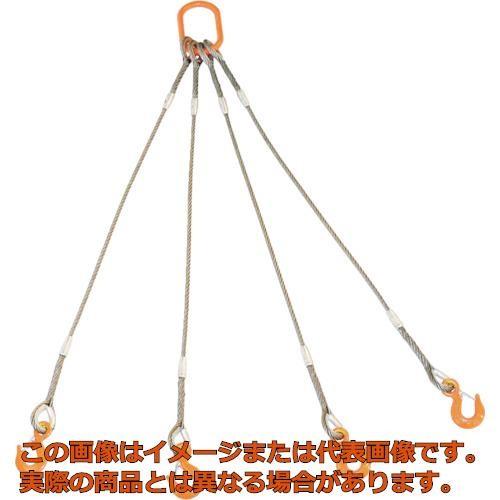 ＴＲＵＳＣＯ　４本吊りＷスリング　フック付き　１２ｍｍＸ３ｍ