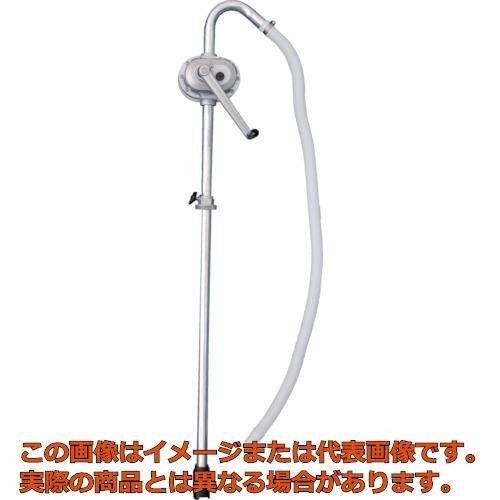 【代引不可・配送日時指定不可】アクアシステム　大容量手廻しドラムポンプ　（灯油・オイル）　１Ｌ／回転