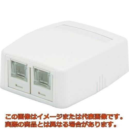 パンドウイット カテゴリ6 ローゼットJOQ2H600 JOQ2H600 2ポートCat6ローゼットキット シャッター付