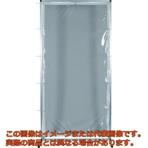 【代引不可・配送日時指定不可】ＴＲＵＳＣＯ　アルミ製衝立　透明防炎タイプ　Ｗ１０００ＸＨ１５００