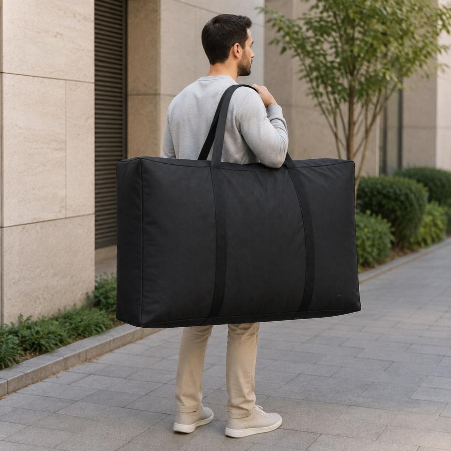 超特大バッグ 162L 黒 サイズ 横幅90cm 高さ60cm まち30cm 分厚い生地