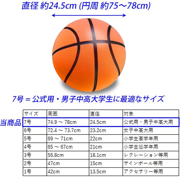 静音バスケットボール 直径24.5cm 7号 立体ライン/アウトレット品 公式