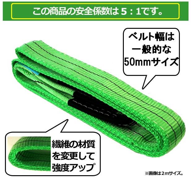 ベルトスリング 幅50mm 長さ1m 2本 スリングベルト : 工具 ベルトスリング 幅50mm 長さ1m 2本 スリングベルト : 工具