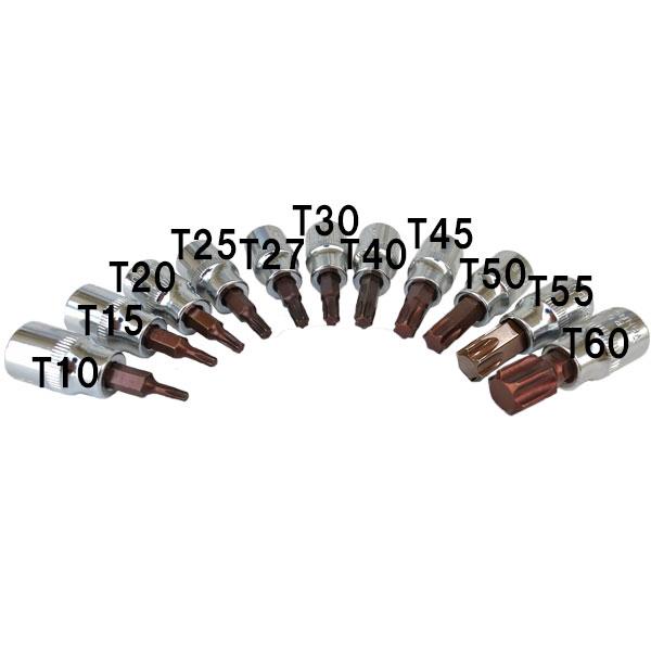 ビットソケット トルクス 単品販売 T10/T15/T20/T25/T27/T30/T40 ビットソケット トルクス 単品販売 T10/T15/T20/T25/T27/T30/T40