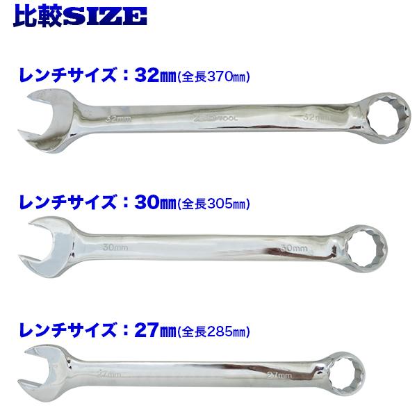 コンビレンチ 27mm 特大スパナ めがねレンチ スパナレンチ 磨き コンビレンチ 27mm 特大スパナ めがねレンチ スパナレンチ 磨き