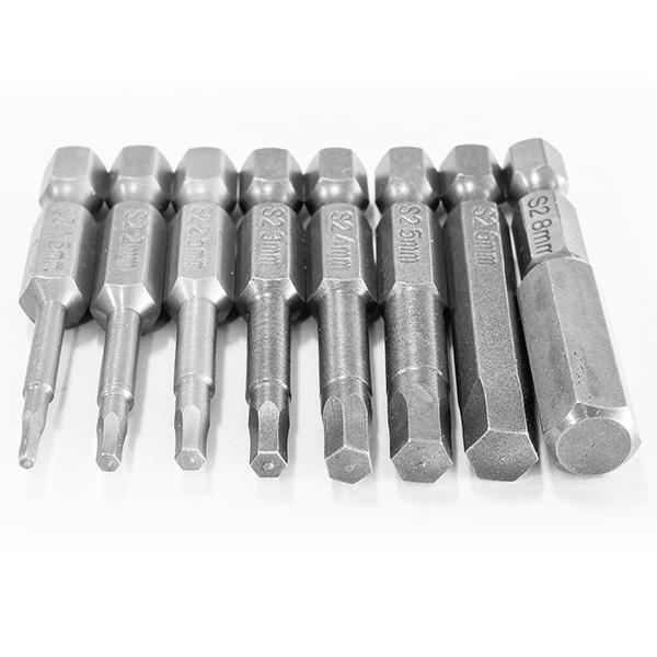 セール価格 六角ヘックスビット ミリ 8本組セット/1.5 2.0 2.5