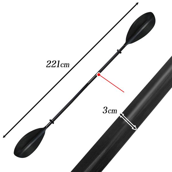 セール価格 パドル ダブルパドル カヤック用 4ピース ブレード