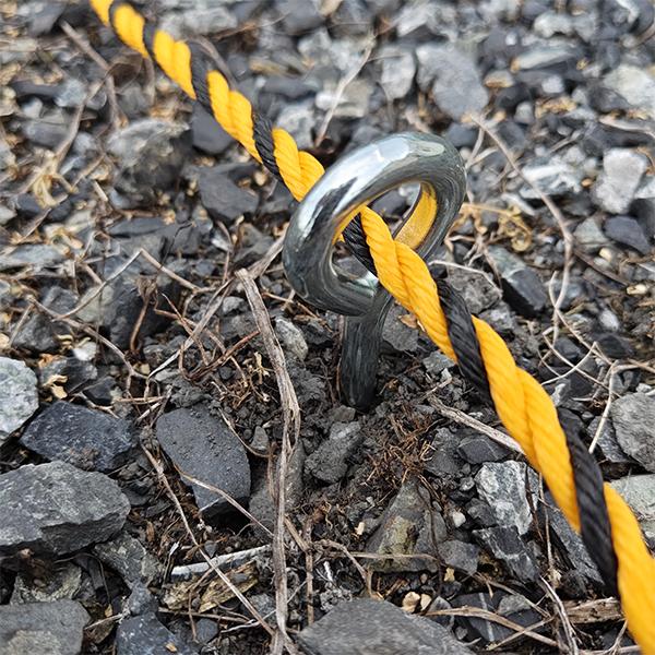 丸形 ロープ止め 20本 ペグ 全長250mm 25cm 直径8mm 丸型 ロープ釘