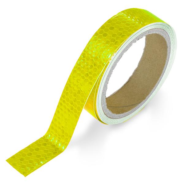 反射テープ 幅25mm 長さ4.5m 1巻/蛍光 赤 青 白 黄色 リフレクター