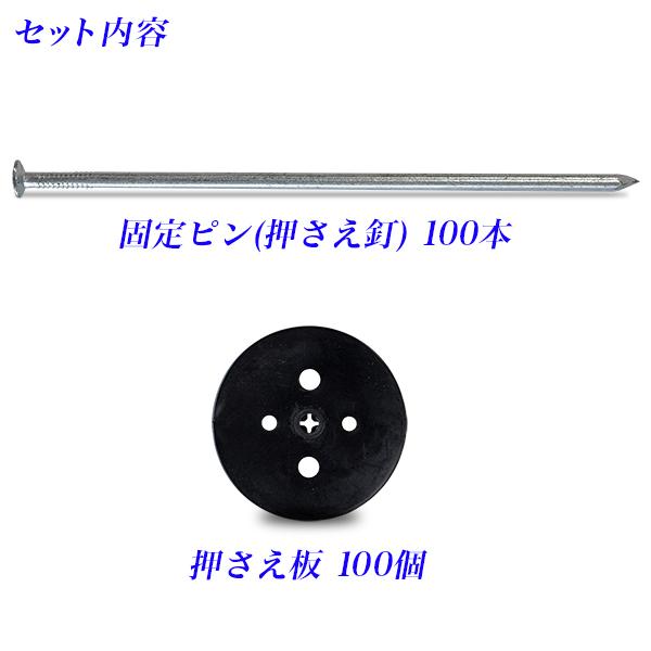 防草シート 押さえ釘セット100個組除草シート全長約20cmクギ防草シート