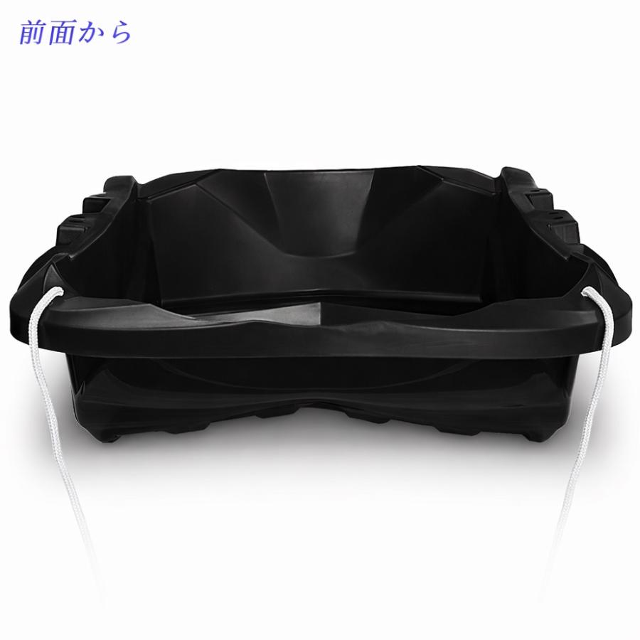 特大 ソリ 深型 耐荷重 150kg 102cm 黒 大型運搬用ソリ 防災 豪雪災害