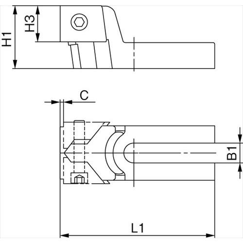 エスコ EA637HC-22 呼22-36/ 80x205mm   プルダウンクランプ(2個)の画像