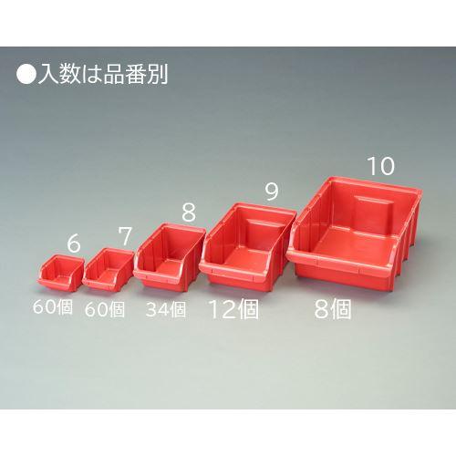 エスコ EA661CJ-8 145x240x127mm パーツトレー(重ね置型・赤/34 エスコ EA661CJ-8 145x240x127mm パーツトレー(重ね置型・赤/34