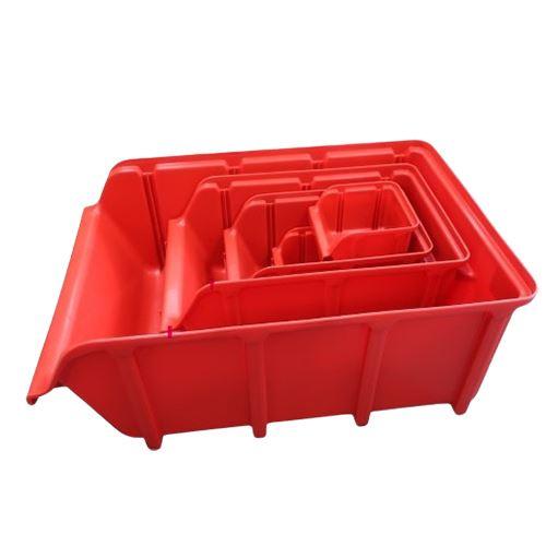 エスコ EA661CJ-8 145x240x127mm パーツトレー(重ね置型・赤/34 エスコ EA661CJ-8 145x240x127mm パーツトレー(重ね置型・赤/34