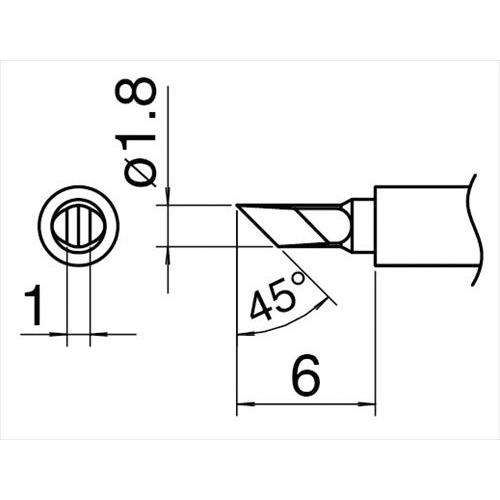 HAKKO（ハッコー） 白光 T30-KU こて先 KU型 : 工具計画 プロツール 
