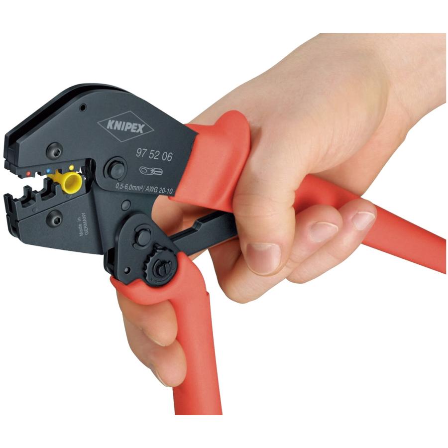 KNIPEX クニペックス 9752-19 圧着ペンチ 製造、工場用 クニペックス KNIPEX 9752-18 圧着ペンチ