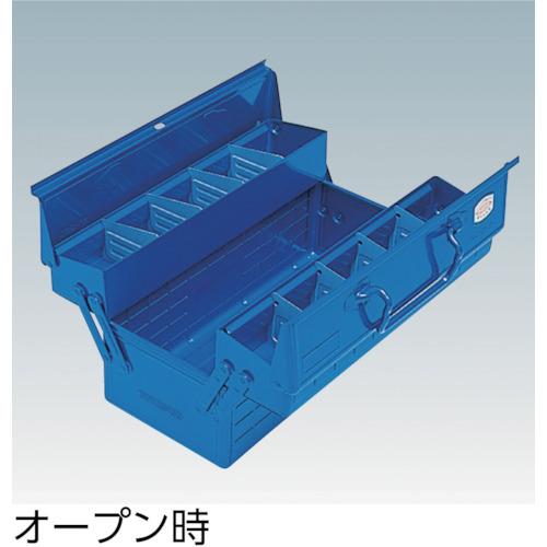 TRUSCO中山 トラスコ TRUSCO 2段工具箱 350X160X215 ブルー ST-350-B