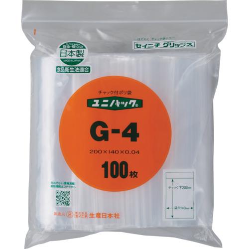 セイニチ 「ユニパック」 G-4 200×140×0.04 100枚入 G-4-100 : 工具